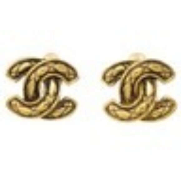 Chanel CC Earrings Clip-On Gold - Picture 4 of 15